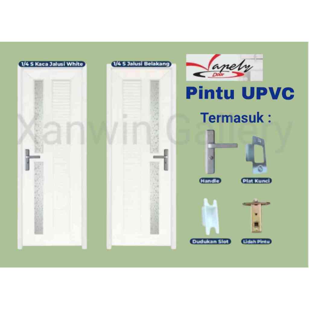 PINTU KAMAR MANDI UPVC /  VAPELY PINTU UPVC KAMAR MANDI / PINTU