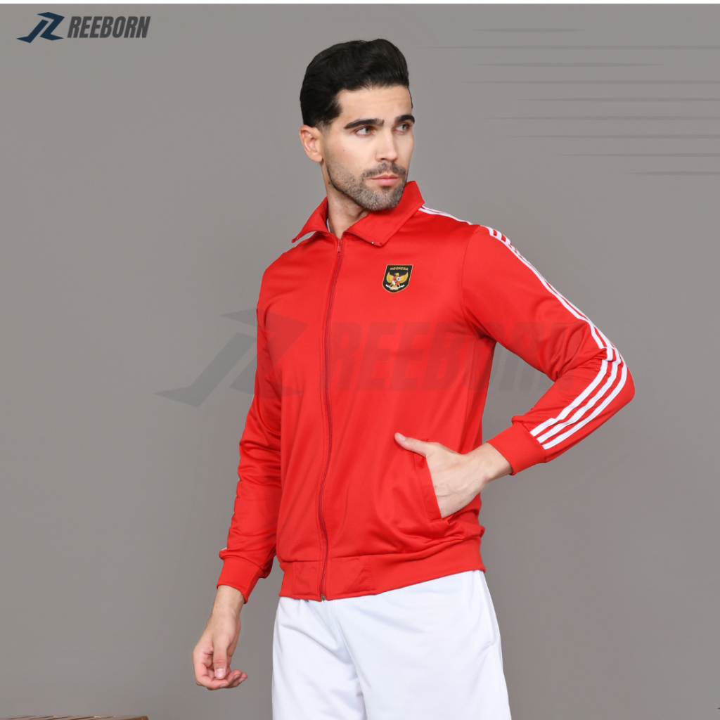 Reborn Garuda Indonesia Jaket Merah Putih Unisex Casual