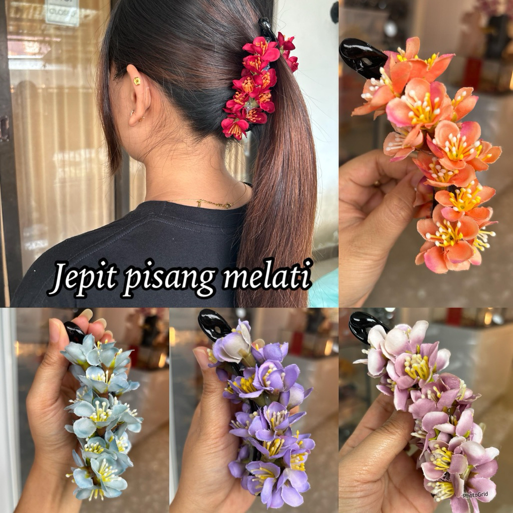 jepit pisang bunga melati