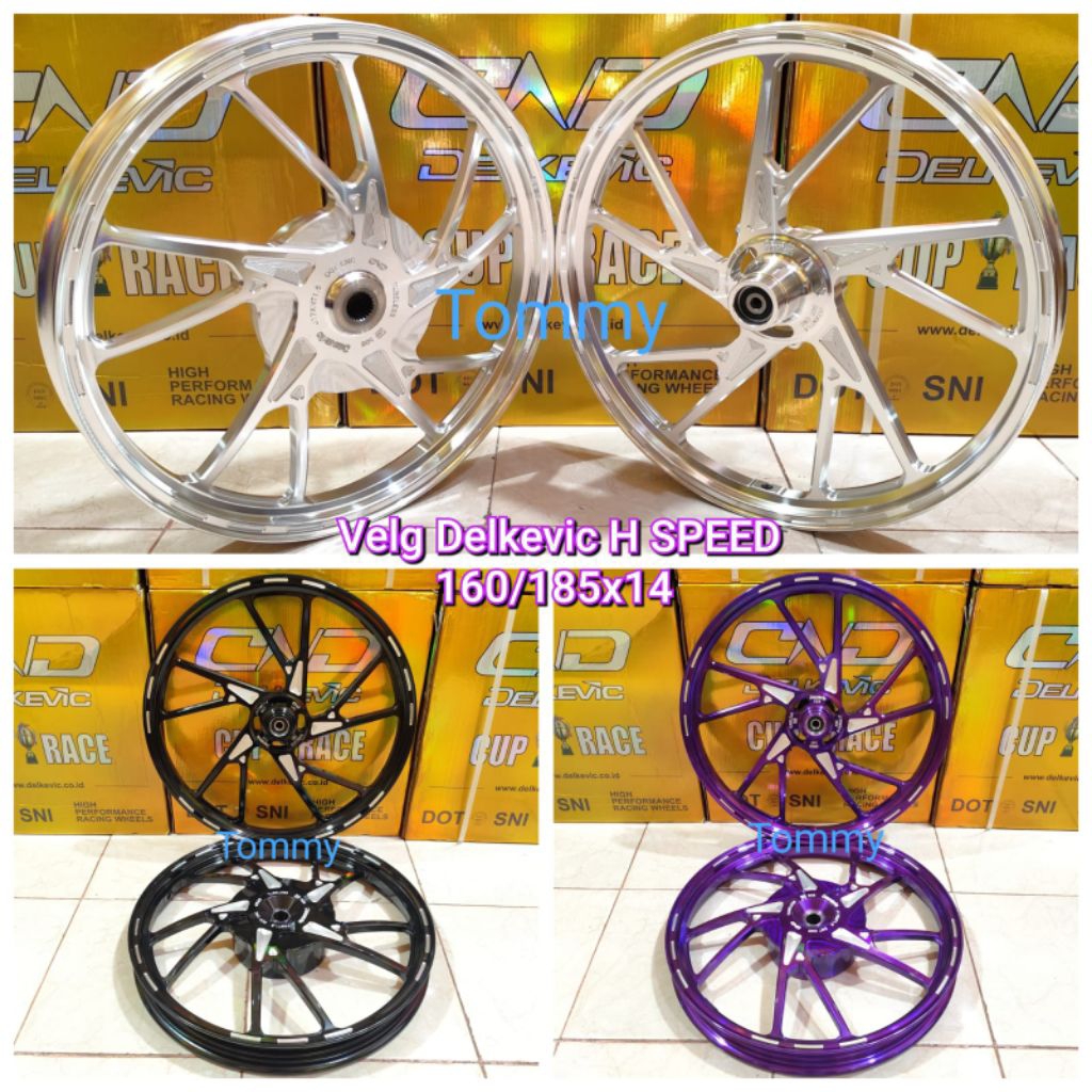 Velg Delkevic H SPEED Vario 110 125 150 160 Cbs Stylo Beat Scoopy Genio Mio Sporty Smile Soul Gt M3 