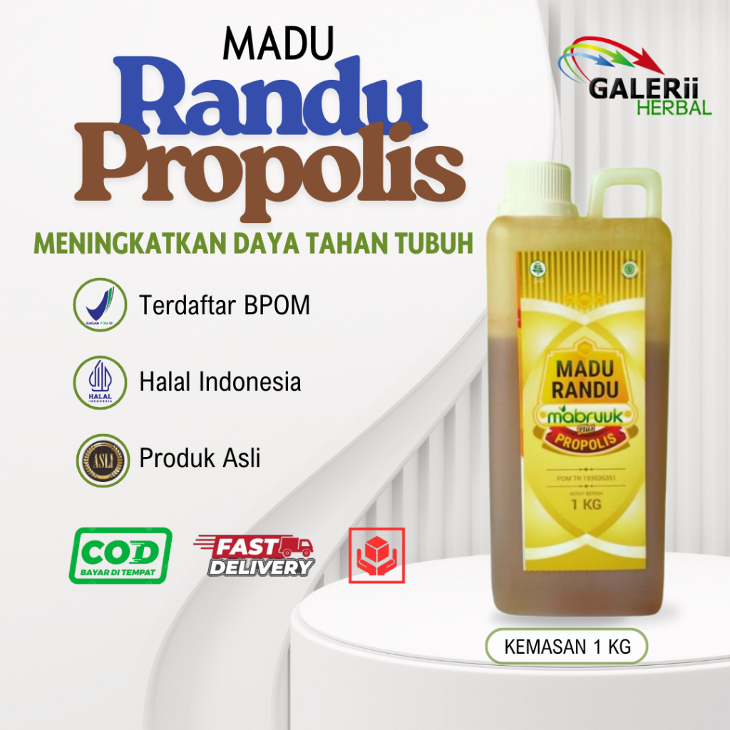 Madu Randu Propolis Mabruuk 1 kg Madu Randu plus Propolis