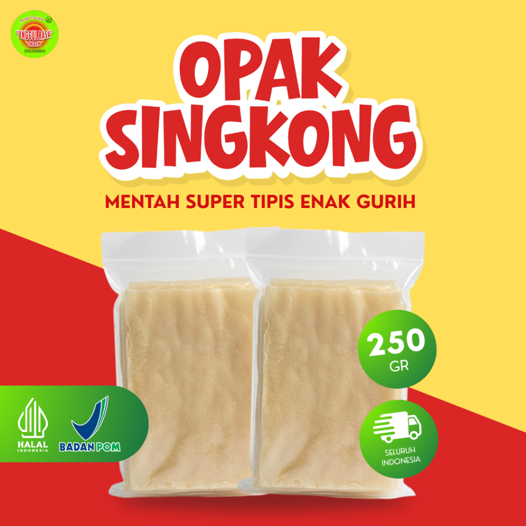 Opak Singkong Mentah Gurih Enak Cemilan Tradisional Gurih Enak