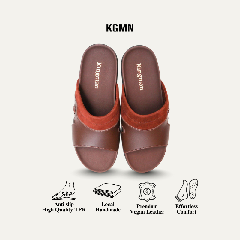 Kingman Sandal Pria Kekinian Miguel Premium Original Sandal Kulit Pria Kualitas Import - MG320