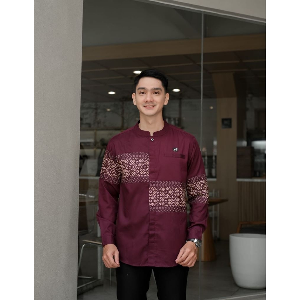 Baju Koko Marajo List Songket Kurta Marajo Nayfar List Songket Brand Original Marajo