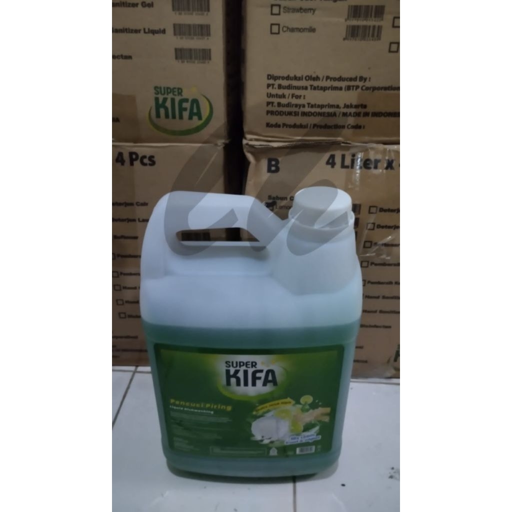 SuperKifa Pencuci Piring 4ltr DUSAN ( 4jerigen)