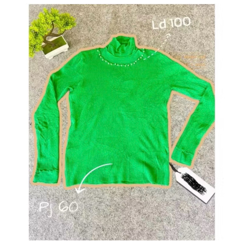 PL-knitwear hijau mutiara