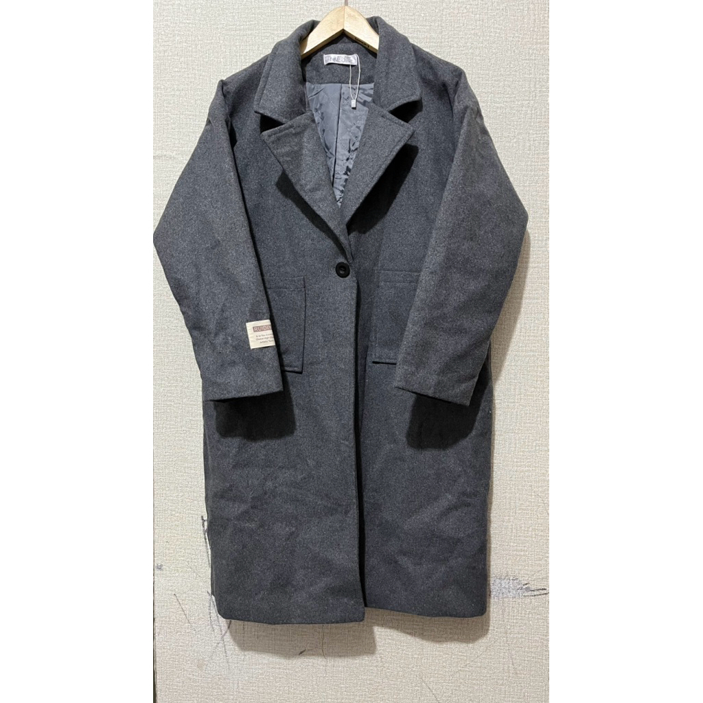 mantel gaya korea longgar lengan panjang