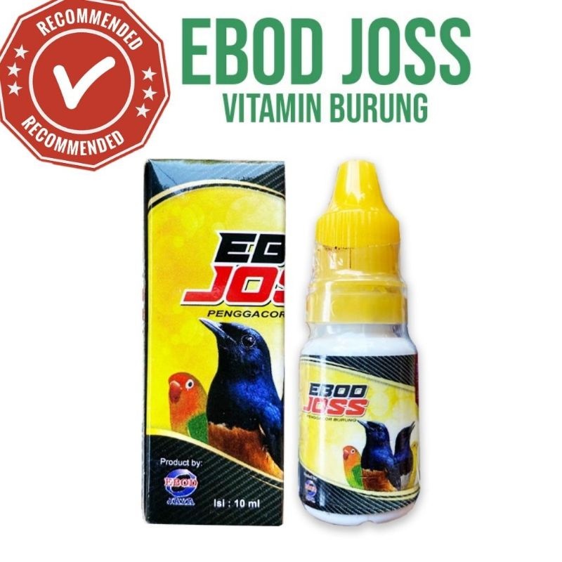 Ebod Joss 10ml Vitamin Burung Gacor Stamina || Ebod Joss 10ml Vitamin Burung Murai Lovebird Kacer