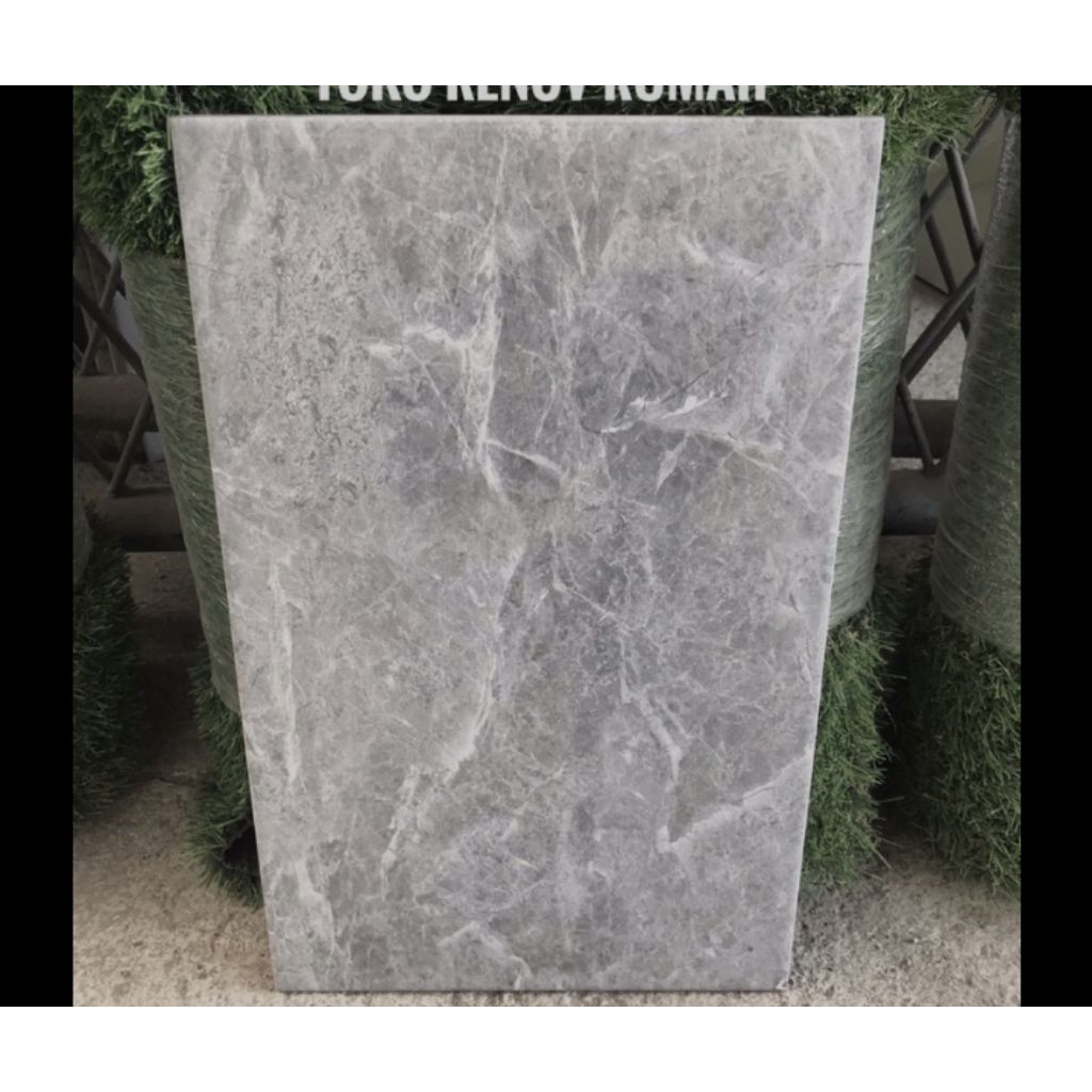 Keramik Ikad 25x40 Abu tua Marble