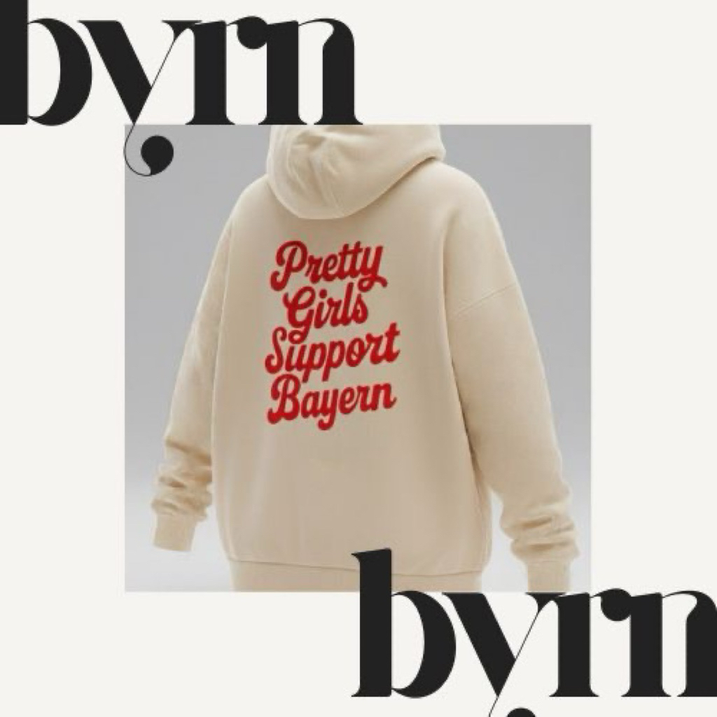 Bayern Retro Fan Varsity Hoodie - Cream