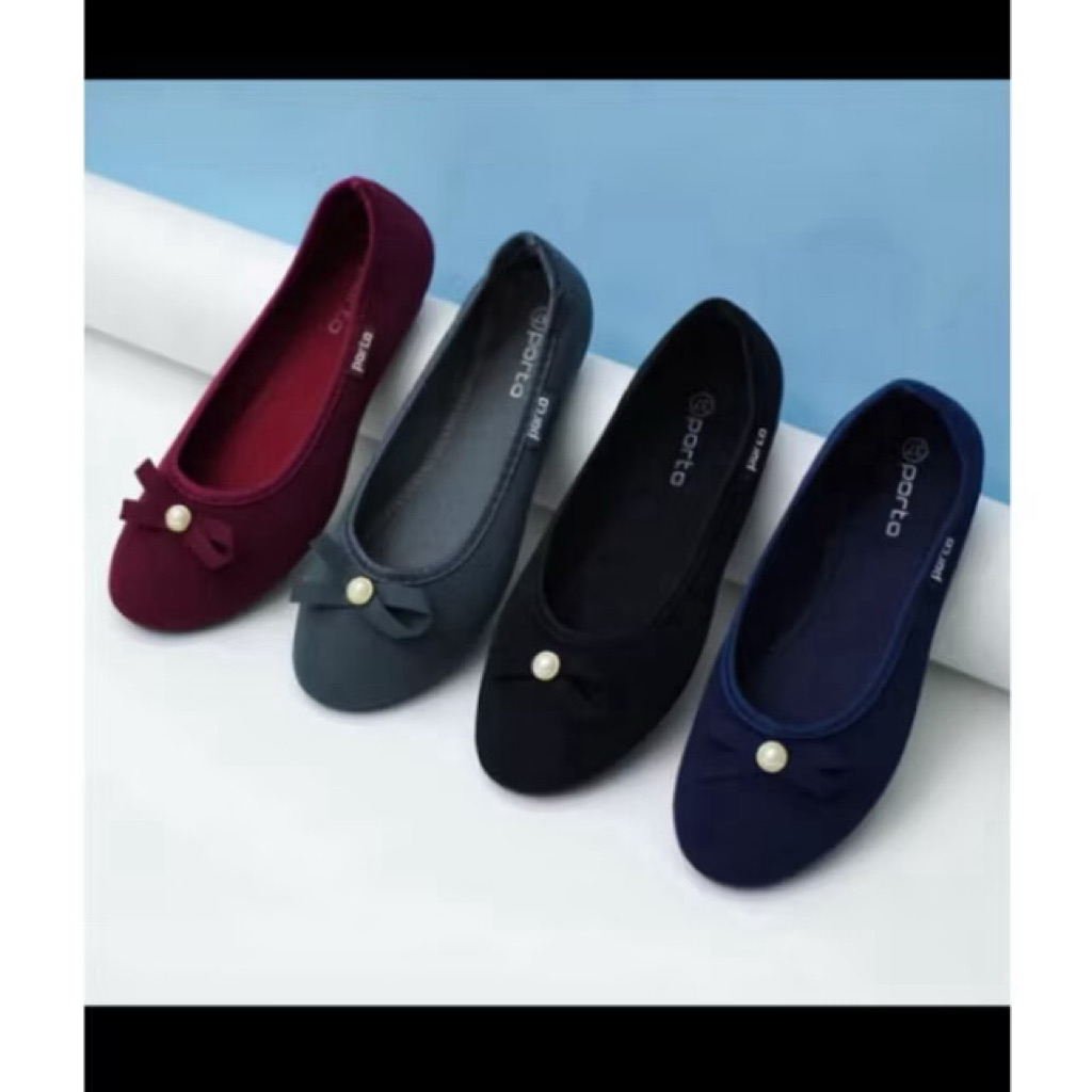 Sepatu porto Ba202// Sepatu Flatshoes Porto Mutiara