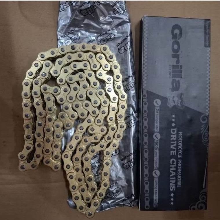 RANTE GORILLA 428-130 SBT GOLD RANTE GORILLA 415 - 130 SBT SEMUA MOTOR IMPORT GORILLA