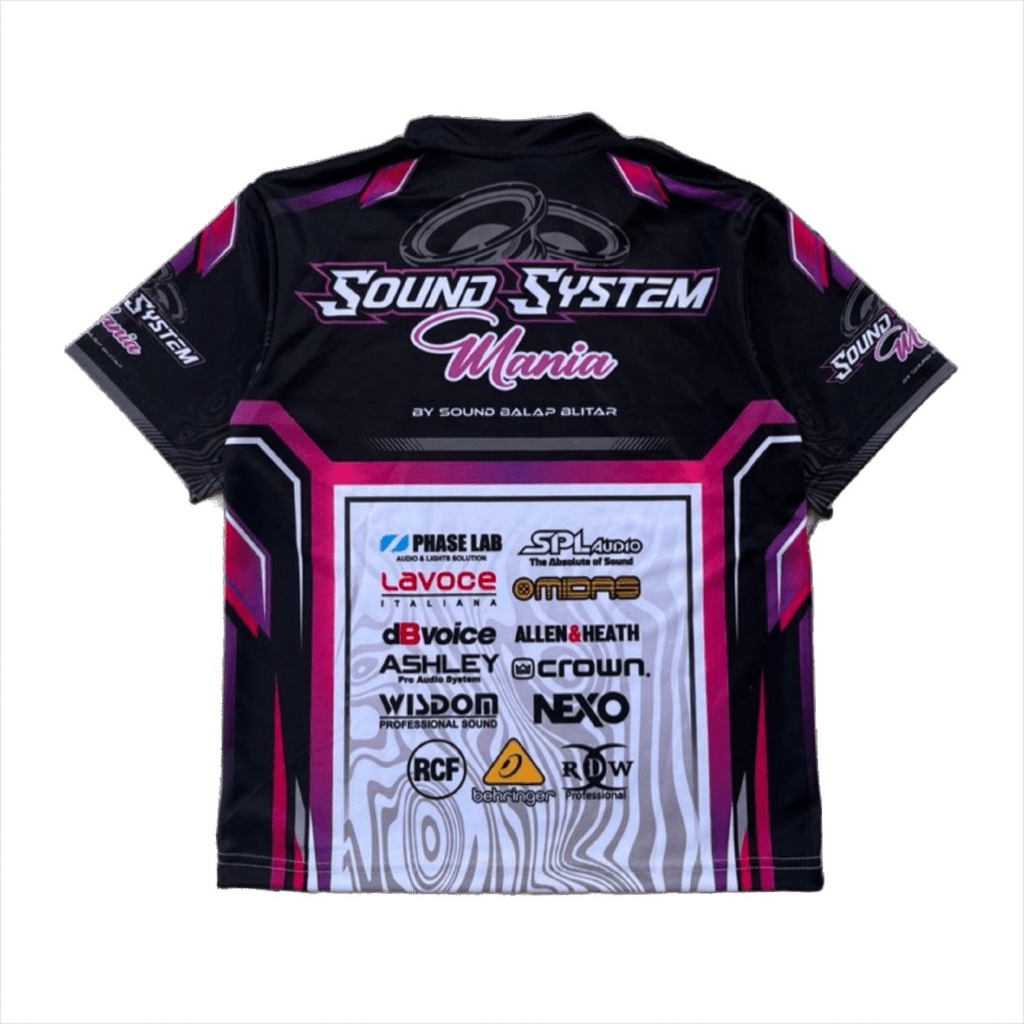 JERSEY Project Baju Kaos Jersey Sound System Drifit Milano Printing Laki Perempuan Unisex 8-15 thn
