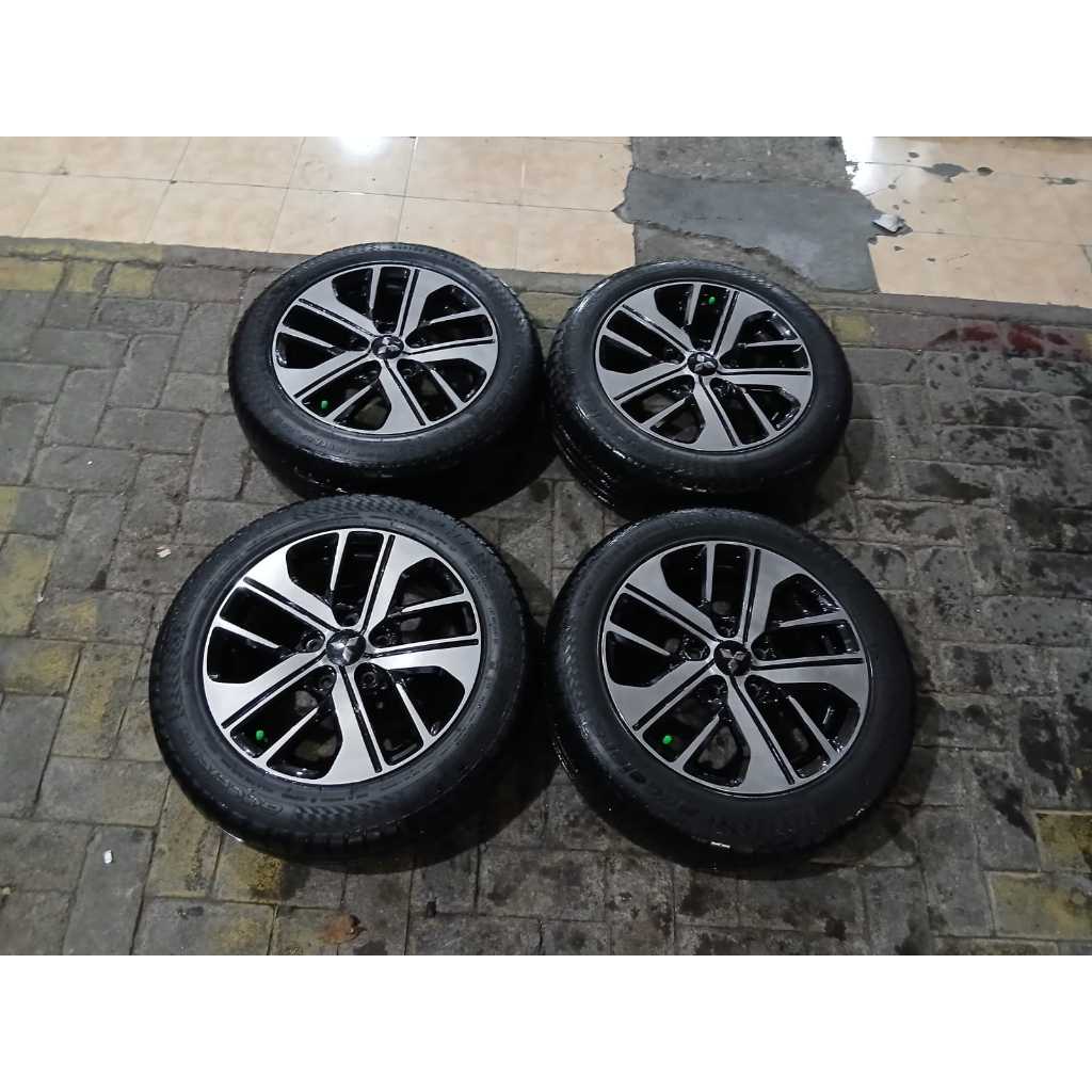 VELG MOBIL ORI STD XPANDER ULTIMATE RING 16 LUBANG BAUT PCD 5X114 + BAN ACCELERA 205 55 R16 PELEK