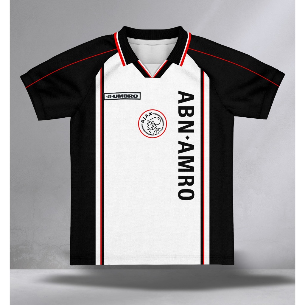 ELIET PRINT-JERSEY VINTAGE AJAX 1999//JERSEY RETRO//JERSEY  FANTASY//JERSEY BOLA FURAH//FREE NICKNAM