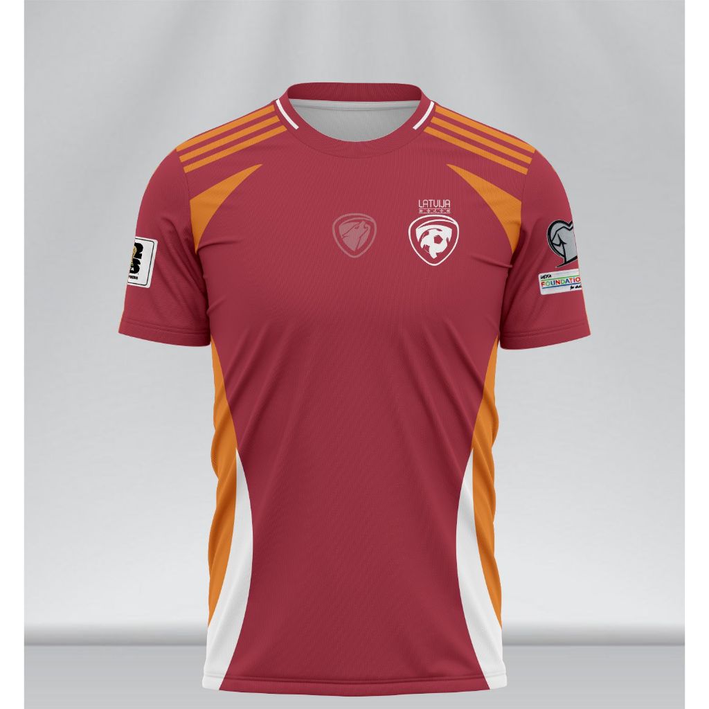 Jersey Latvia Home 2025 Kualifikasi Piala Dunia 2026 Full Printing