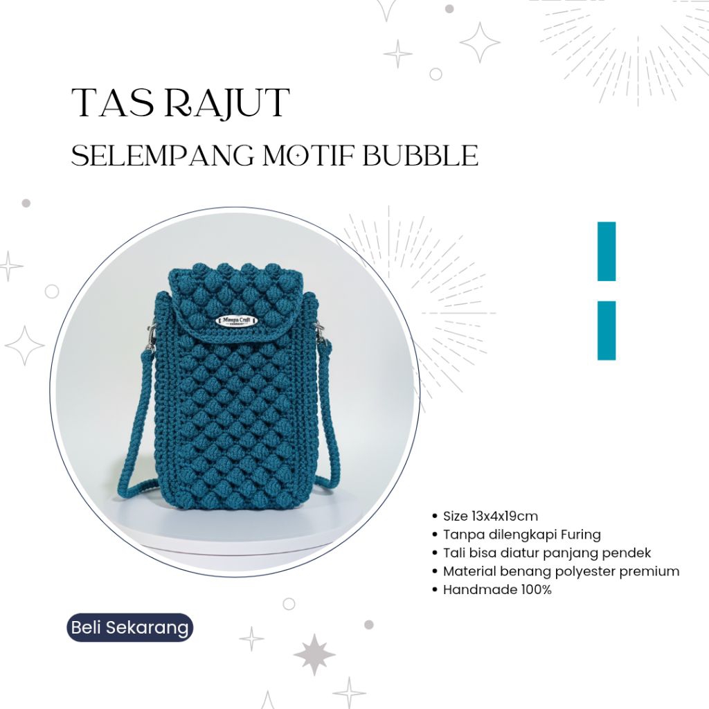 Tas Selempang Hp Handmade / Tas Hp / Tas cantik / Tas Unik / Tas rajut