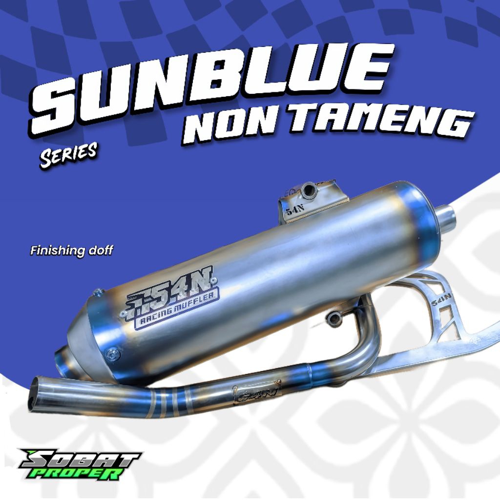 KNALPOT 54N SUNBLUE SERIES NON TAMENG VARIO, BEAT, SCOPPY, NMAX, AEROX