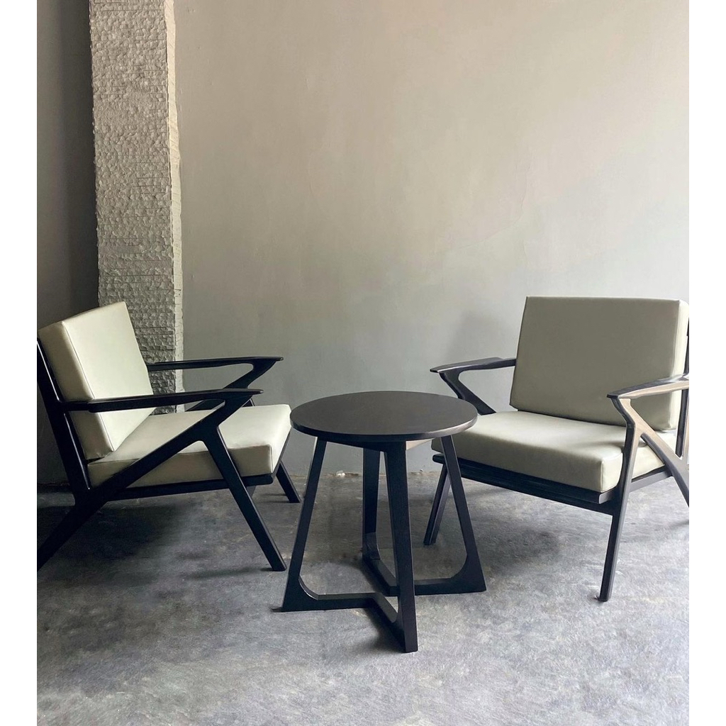 set kursi teras kayu jati kursi teras minimalis set sofa teras single