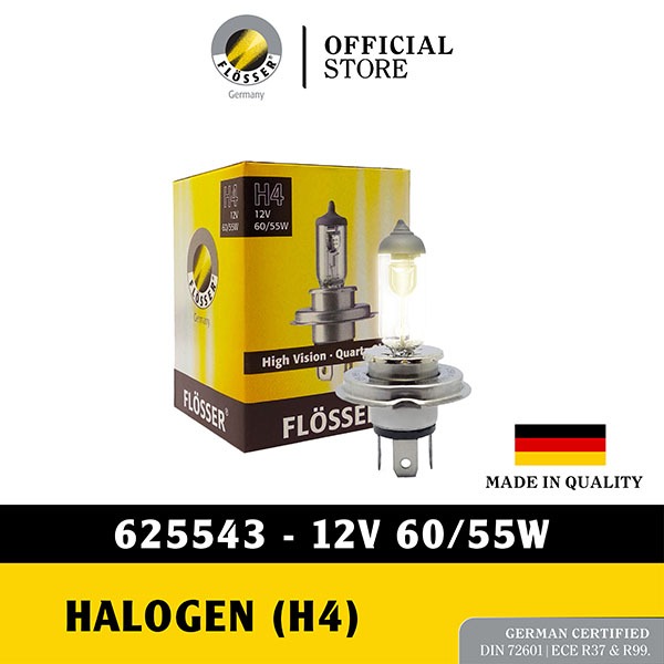 Flosser Bohlam Lampu Mobil H4 Halogen Standard Types 625543
