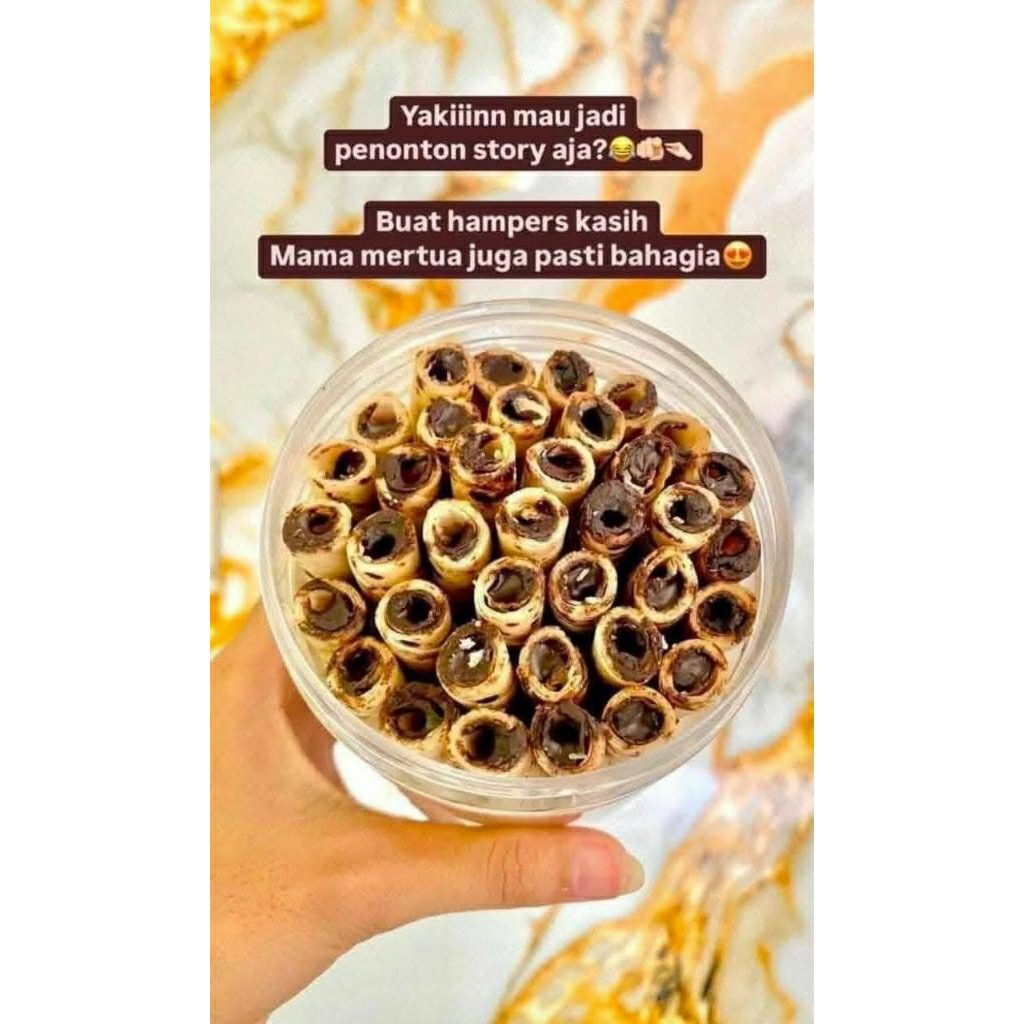 Astor Rolla Premium  Full Coklat toplesan 400g-500g cocok buat cemilan sehari-hari di jamin ketagiha