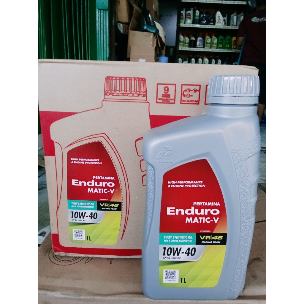 1 DUS OLI MESIN OLI ENDURO METIC V 10-40W 1L ORIGINAL ALL MATIC