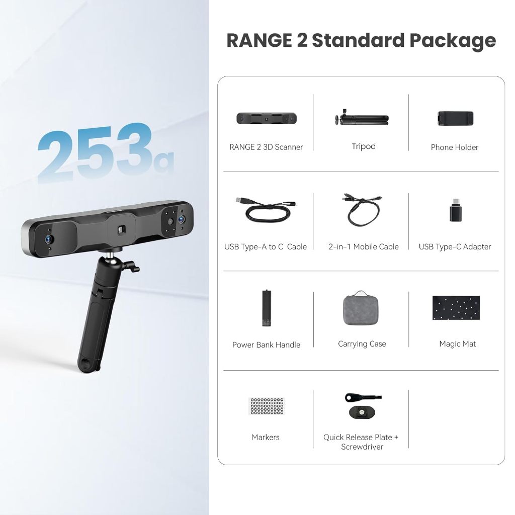 [PRELOVED] 3D SCANNER REVOPOINT RANGE 2. Seri terbaru dari revo point range. Bisa untuk scan objek b