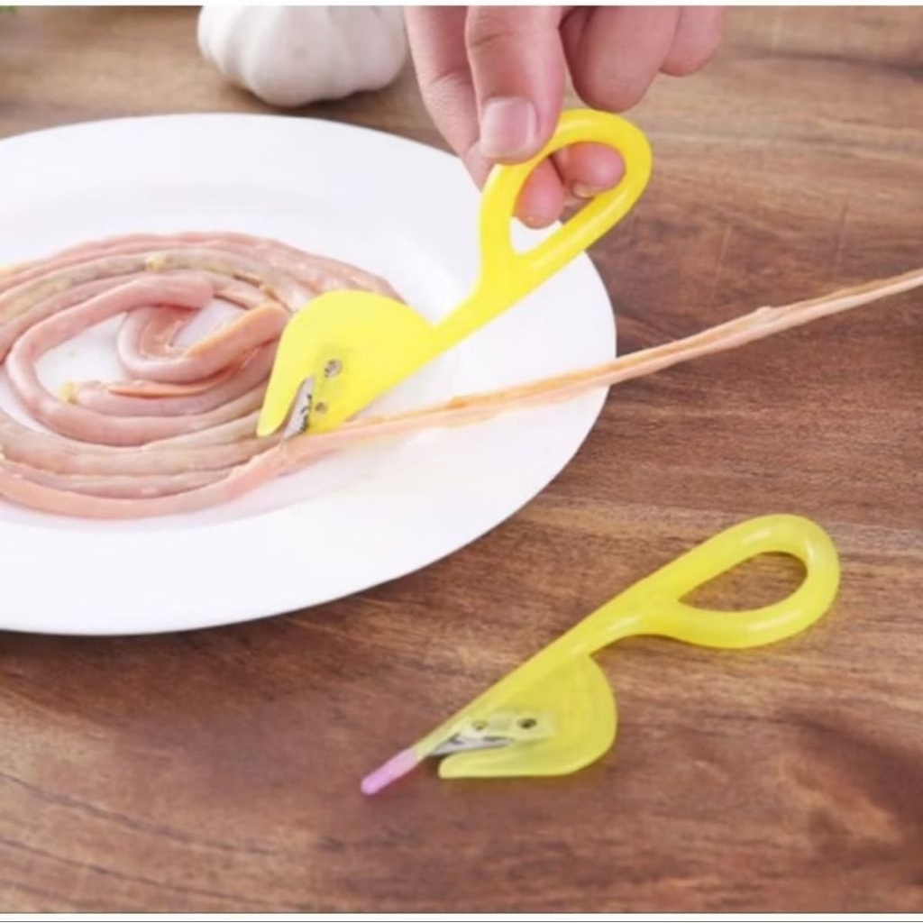 (A356) Pisau Pembersih Usus Ayam Pisau Pembelah Perut Ikan Multifungsi