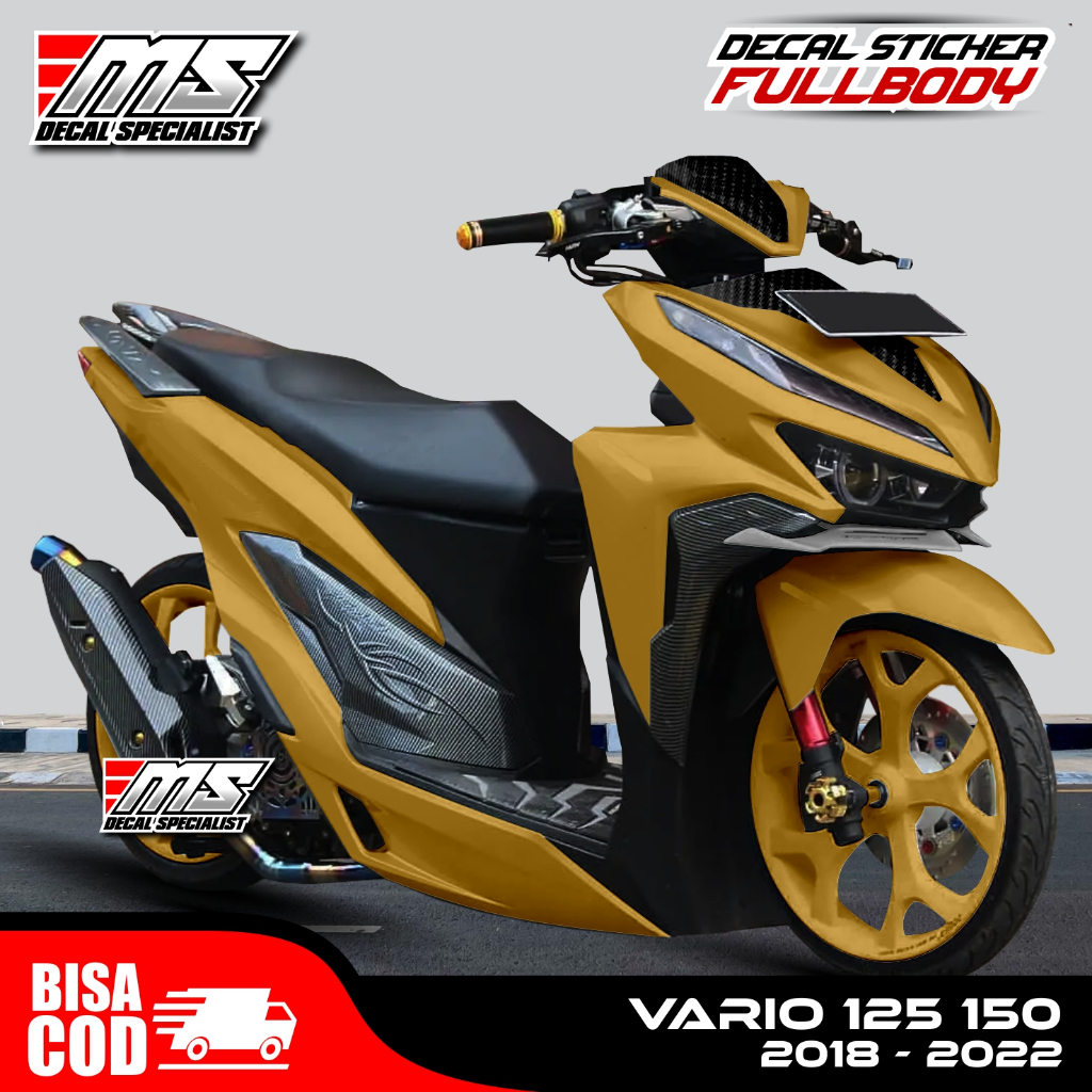 Stiker polos Vario 125/150 2018-2022 full body stiker Honda polosan elegan