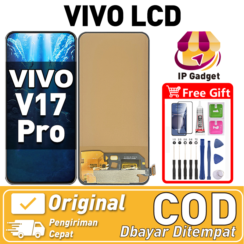 Original Lcd VIVO V17 Pro fullset ori asli Layar hp touchscreen Sentuh Versi Tinggi COD