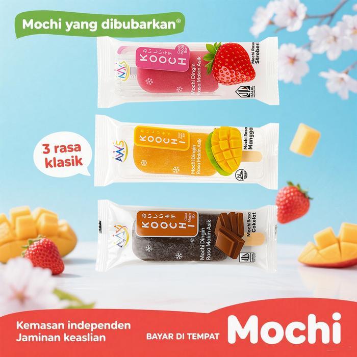 [PROMO GROSIR ] Koochi Mochi Stick  Mochi Viral Rasa Cokelat Strawberry Mangga / Mochi Lembut Isi Se