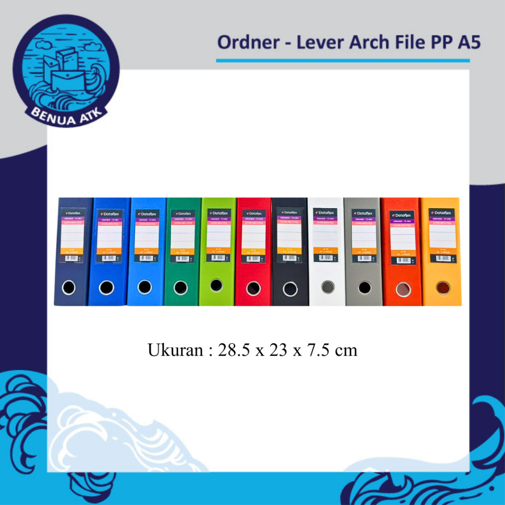 Ordner File / Lever Arch File PP Ukuran A5 Dataflex