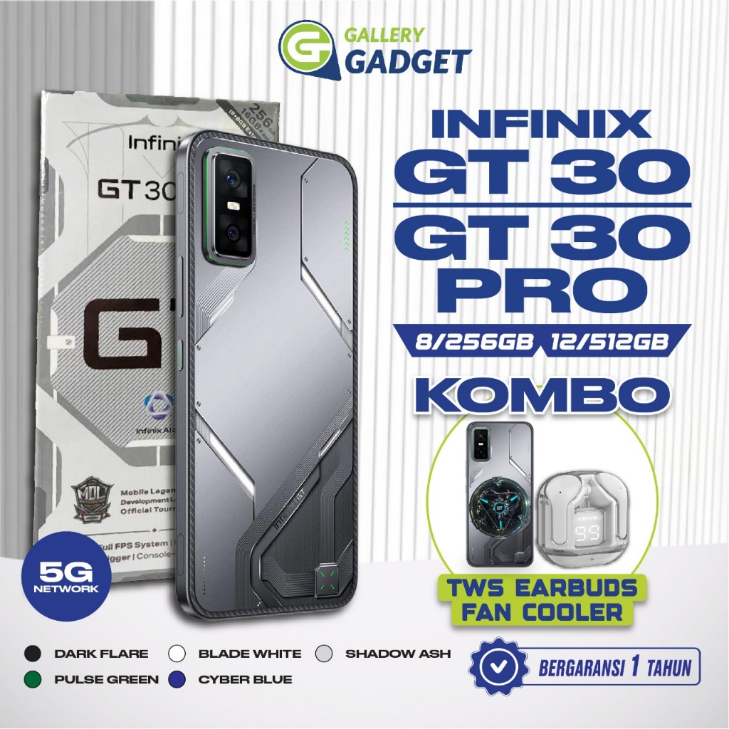Infinix GT30 GT 30 Pro 5G 8/256 12/512 GB RAM 8GB 12GB 256GB 512GB HP Gaming Smartphone Android