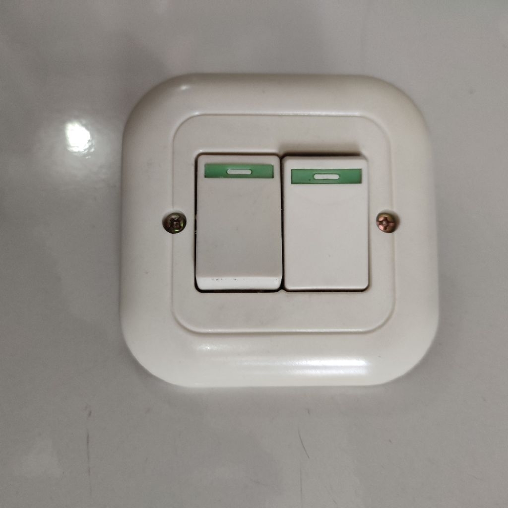 Saklar Double Saklar Seri SS  IB Tanam Radium HSC