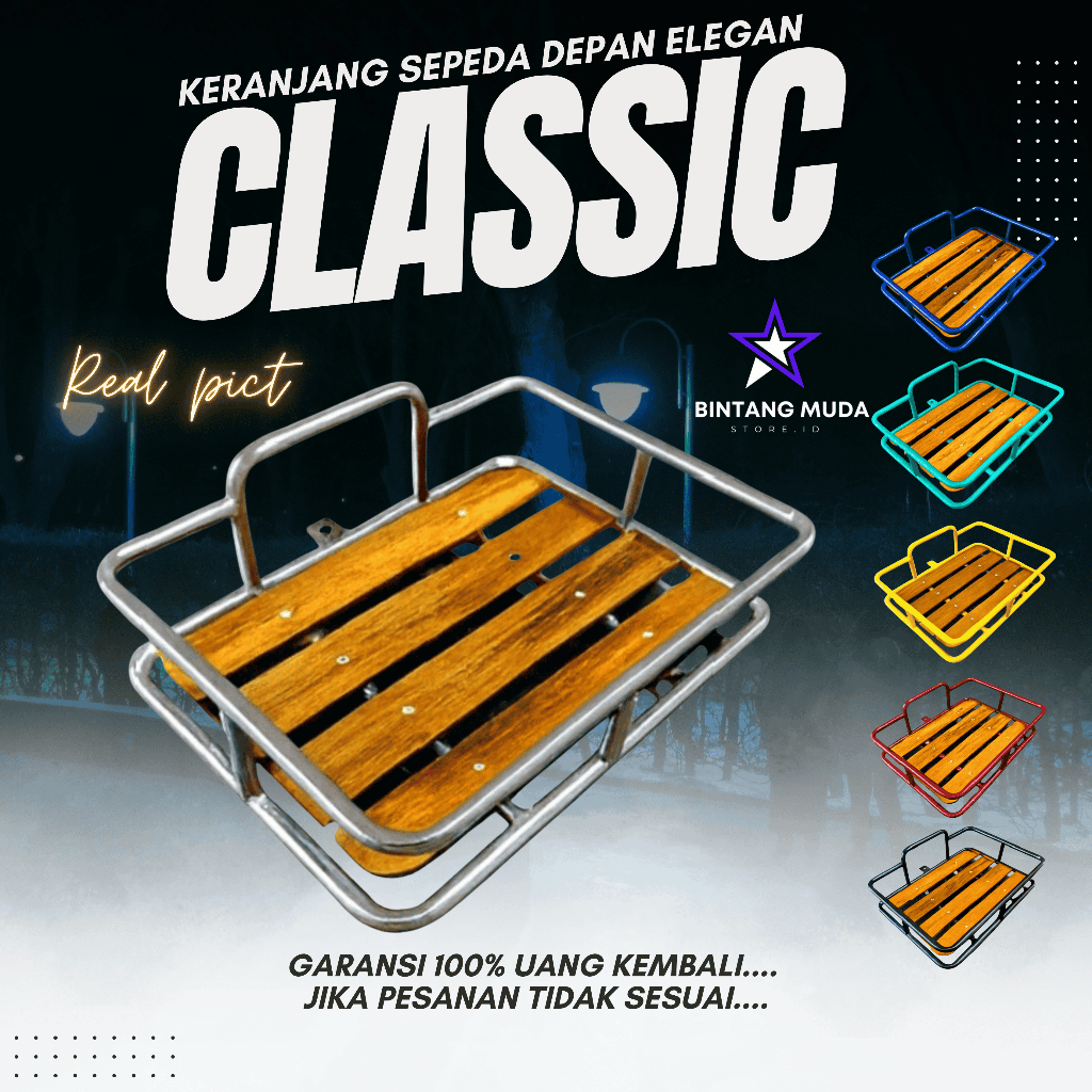 KERANJANG DEPAN SEPEDA ORIGINAL UNIVERSAL PNP MTB MINION FIXIE MINIVELO 27.5 20 INCHIE INCHI SEPEDA 