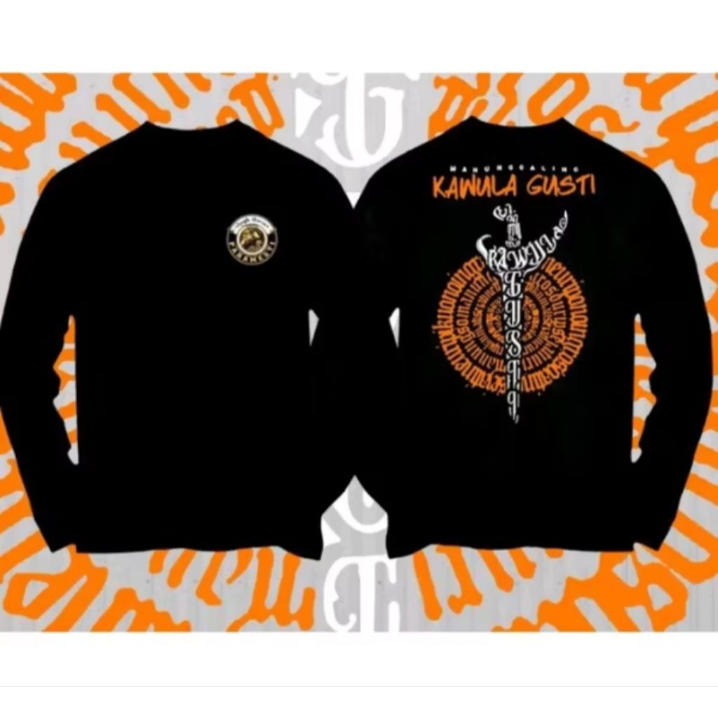 Kaos JAWA Desain Keris Lengan Panjang Kaos Distro Unisex