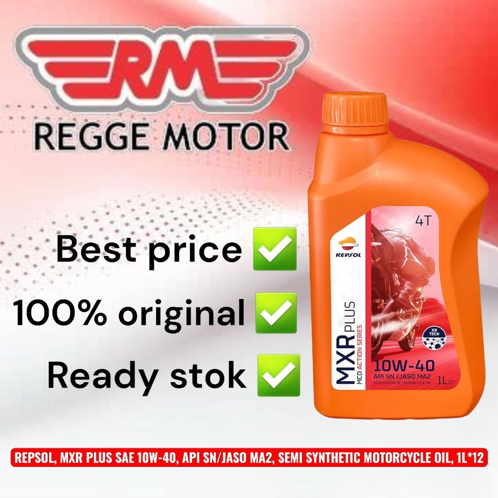 REPSOL MXR PLUS 10W40 1 LITER