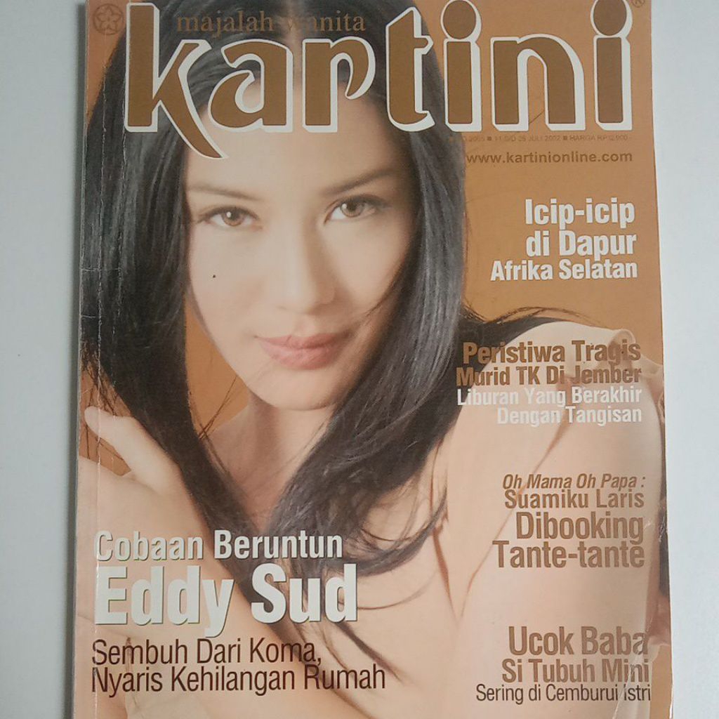 Majalah Kartini Tahun 2002 Cover Dian Sastrowardoyo (Gadis Sampul'96)