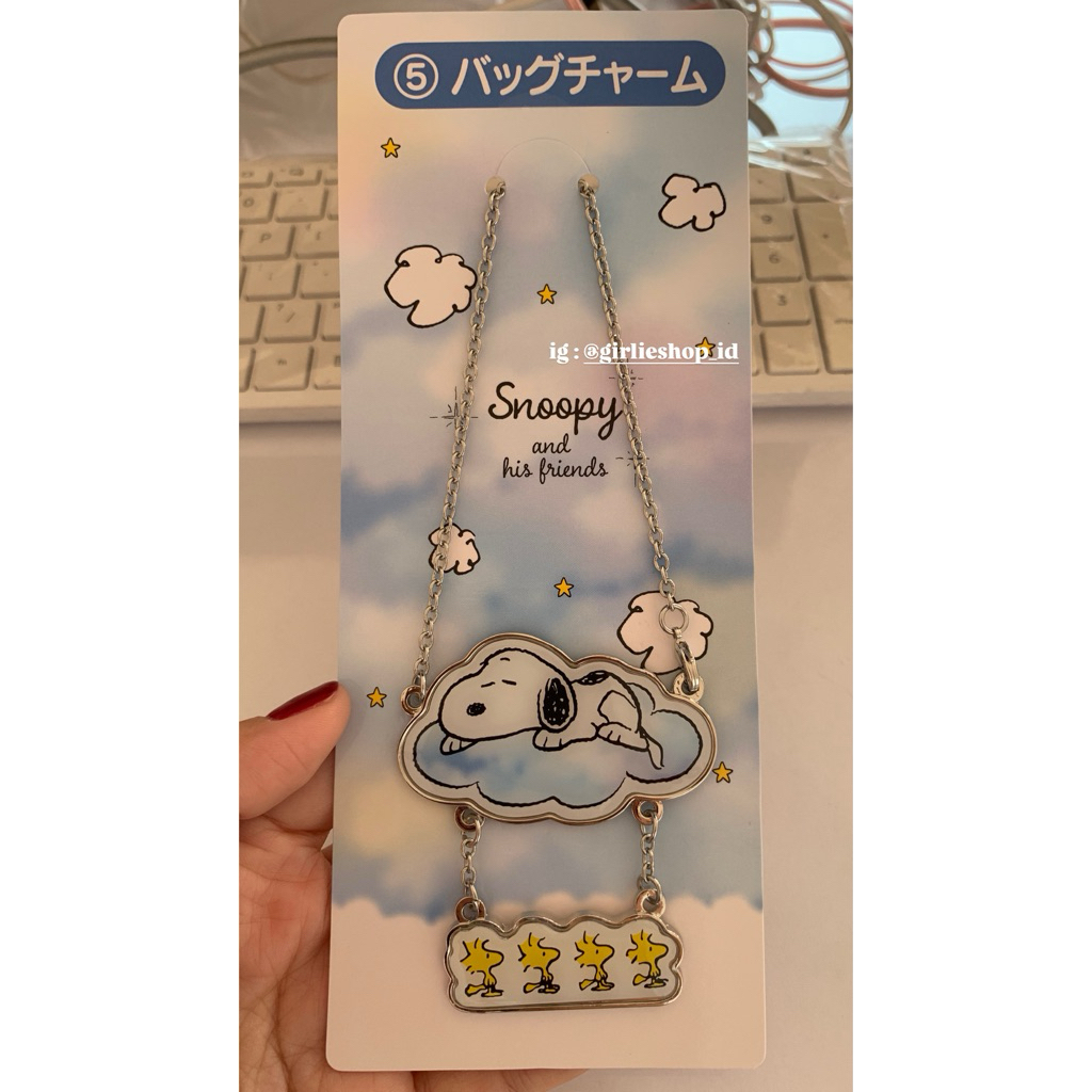 bag charm snoopy/hiasan snoopy ori jepang
