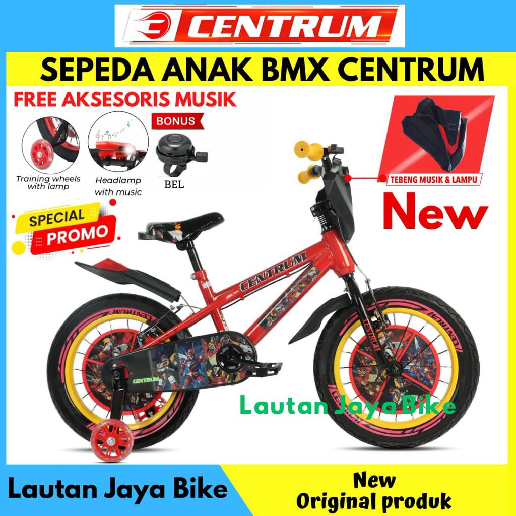 Sepeda Anak Laki Laki BMX 16 Centrum Robot Terbaru
