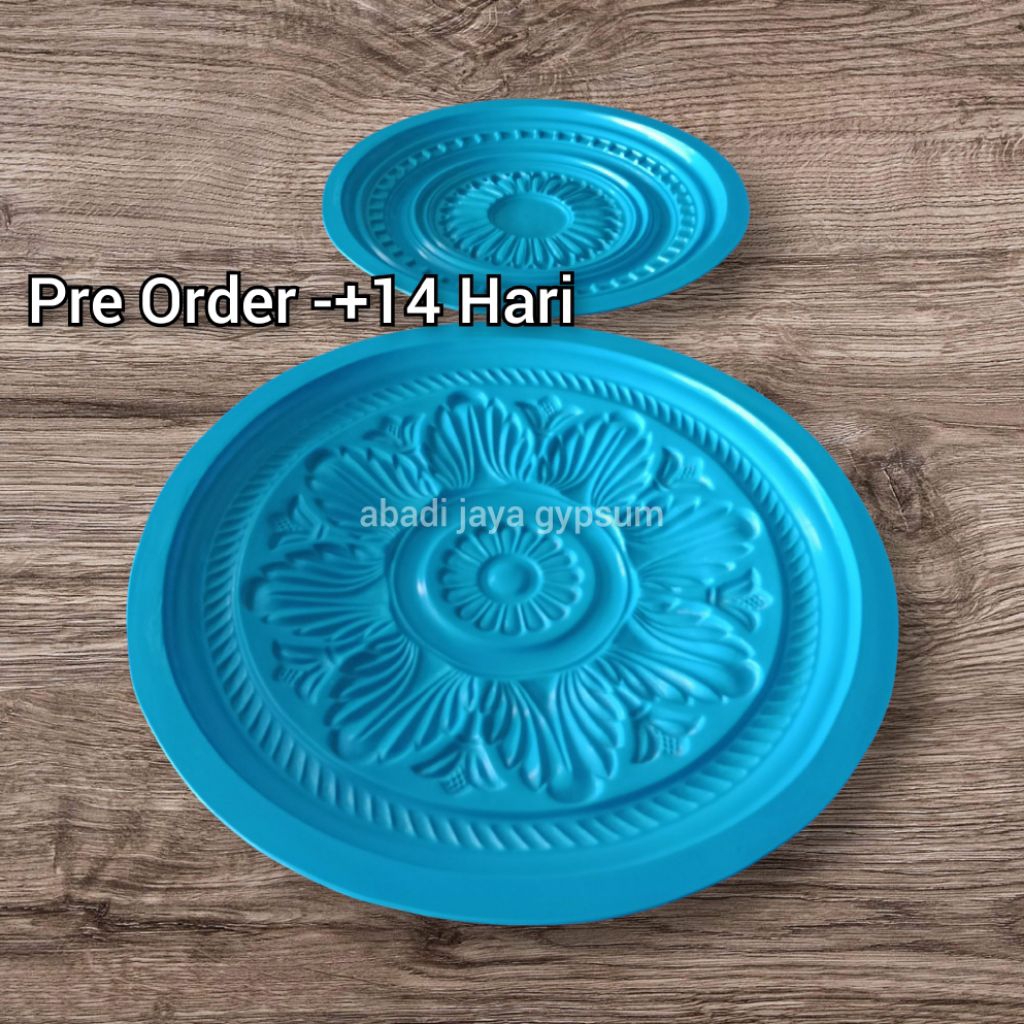 Cetakan Center Piece Gypsum / Panel Lampu Gypsum / Profil Bulat gypsum