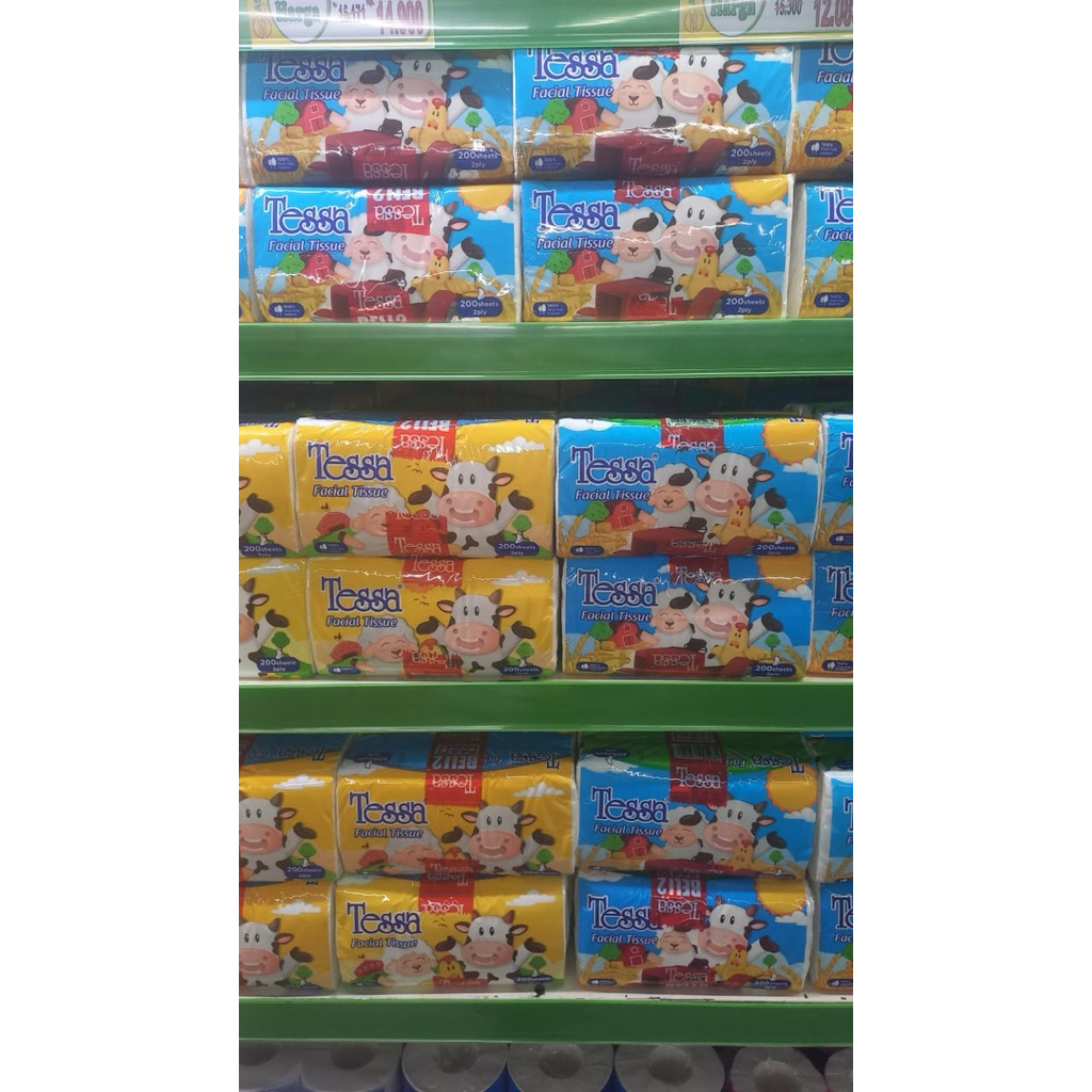 Tessa facial tissue 200sheets + 200sheets