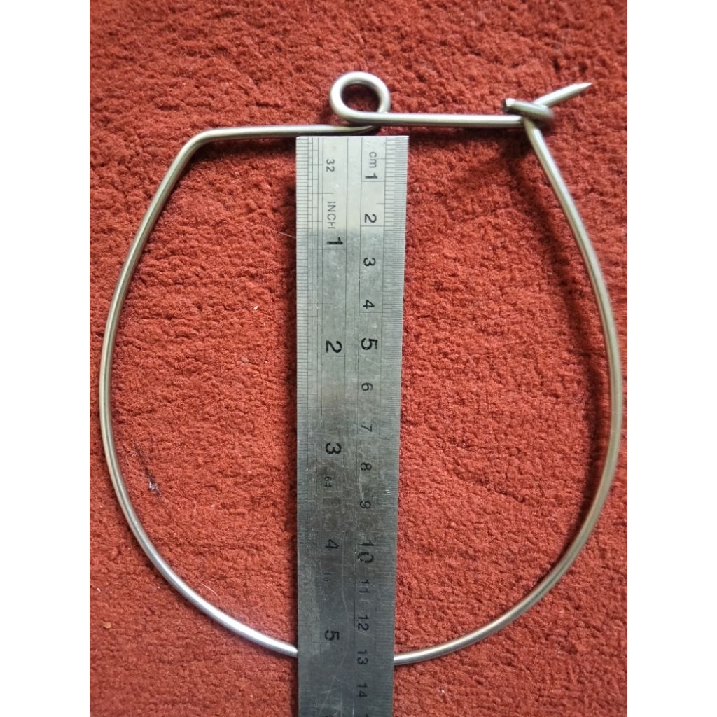 Kendatan ikan/ cantolan ikan / sundukan ikan ukuran 12x13 (stainless steel) 3mm