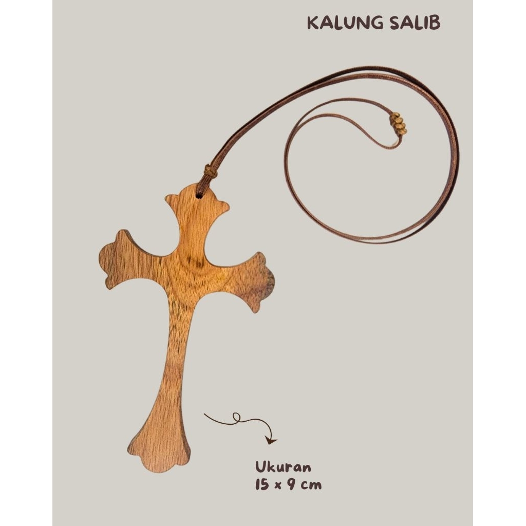 kalung Salib Kayu