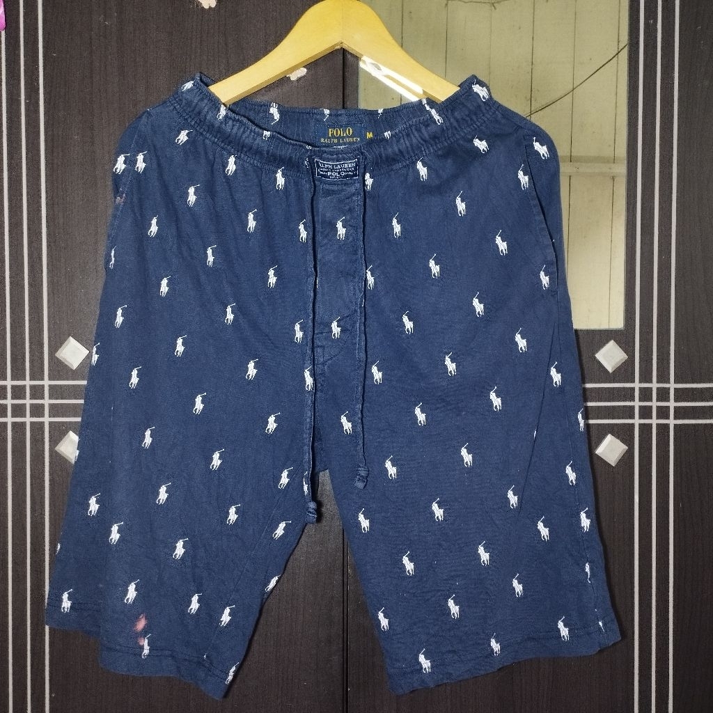 CELANA KOLOR KATUN KAOS NAVY CORAK
