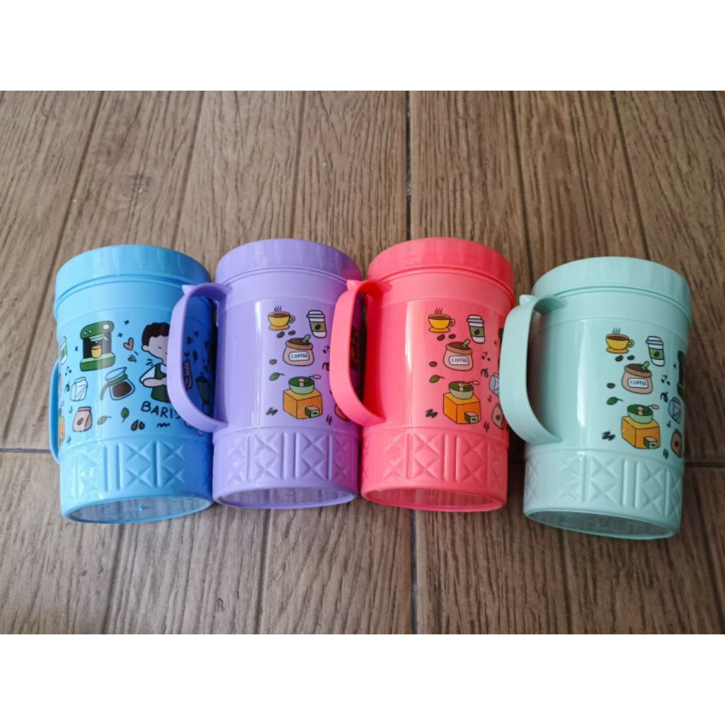 Mug Eliza - Mug / gelas tutup - mug plastik tutup