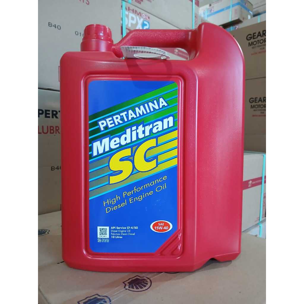 OLI OIL MOBIL MEDITRAN SC GALON 10 LITER SAE 15W-40