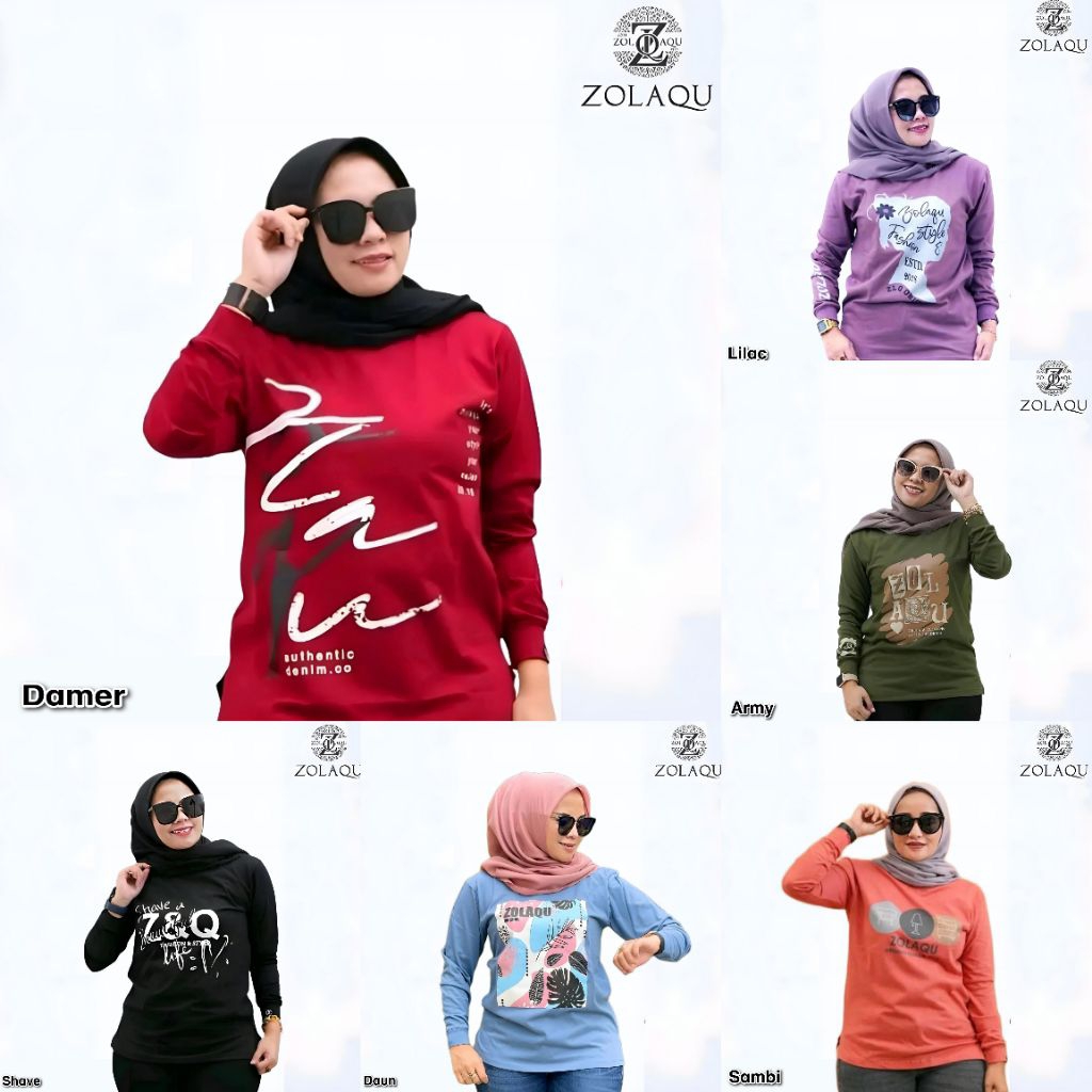 Kaos Zolaqu Original Terbaru Kaos Atasan Wanita Premium Kaos Seragaman Kaos Senam Kaos Zumba Kaos Ta