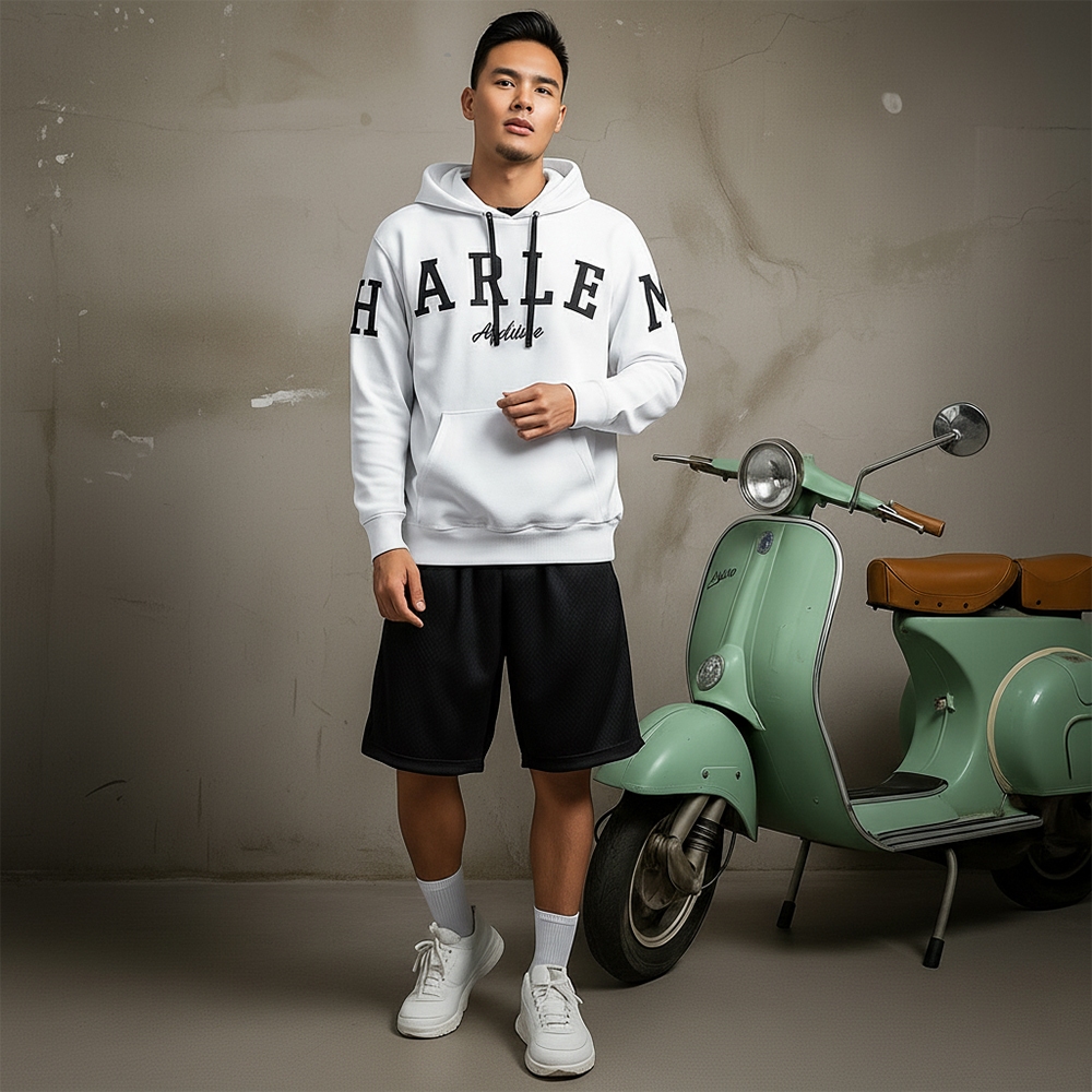 ICHI RO Hoodie Pria HARLEM Sweater Hodie Cowok Fleece Jaket Jumper Keren Murah