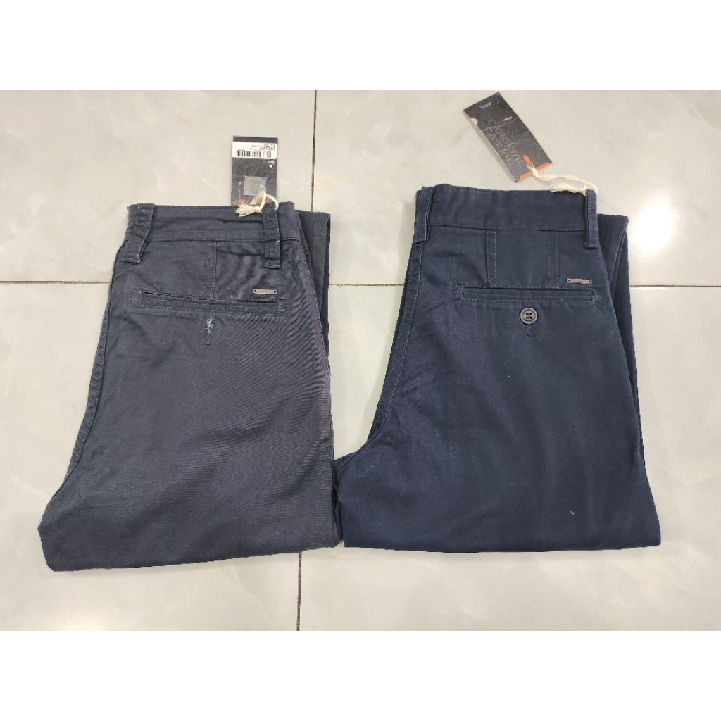 Celana Panjang Pria Cardinal Officer Softjeans UK 29 Warna Navy & Bluegray, 100%Original